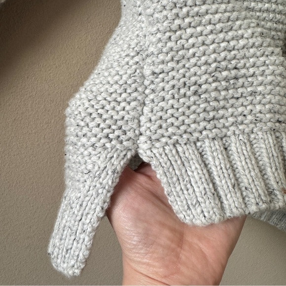 Marine Layer Women's Remi Turtleneck Sweater in Light Heather Grey Neps Size XL - Picture 10 of 13